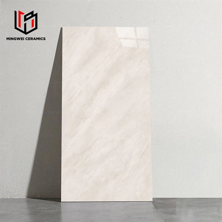 Gljáandi mjúkur ljós litur fáður flísar