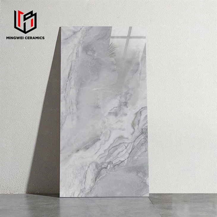 Hreinn grár gljáandi keramikflísar